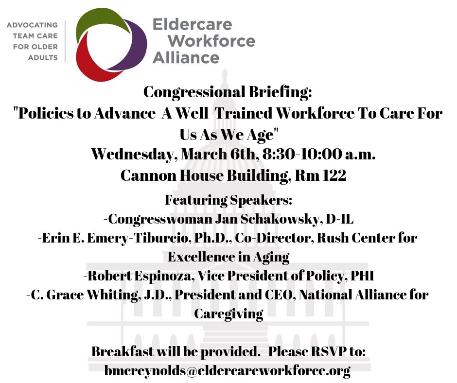 Promoting the elder workforce needs to Congress