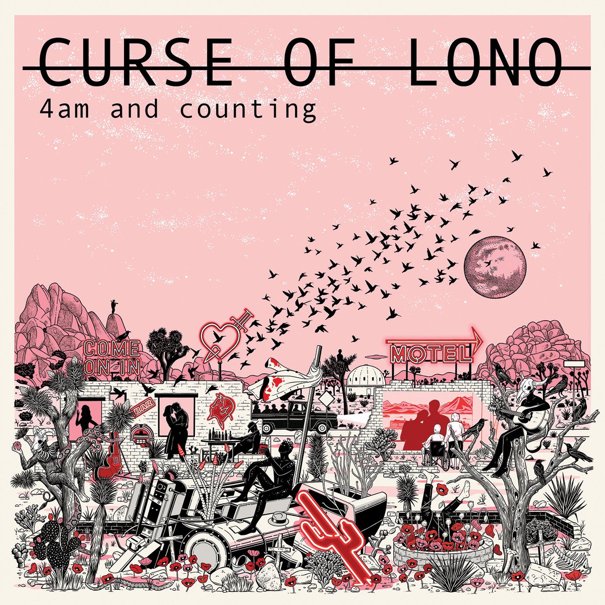 curseoflonoband's tweet photo. Check out the cover of our new album '4am And Counting - Live At Toe Rag Studios' by the amazing @stuartpatience, based on the lyrics &amp; stories behind the songs. Coming as a limited edition translucent-red vinyl for Record Store Day (13.4.19) #RSD19 #RSDUK https://t.co/cBSNU7ii5l