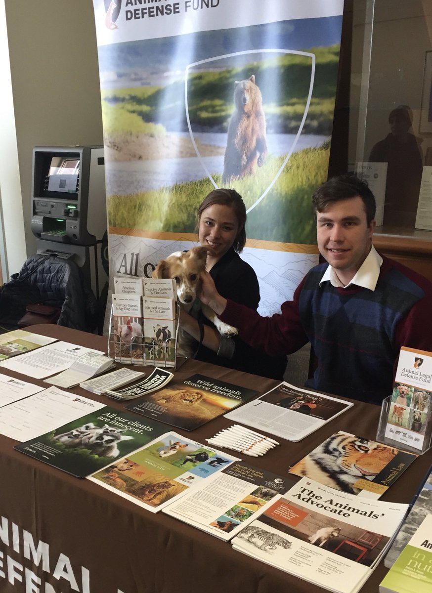 ALDF's tweet photo. We had a great time at the Public Interest Environmental Law Conference 2019: Common Ground last week! Senior Staff Attorney Cristina Stella and Project Management Program Director Liberty Mulkani spoke about #AgGag laws and sustainable food policies respectively. #animallaw https://t.co/GFDx0WSscl