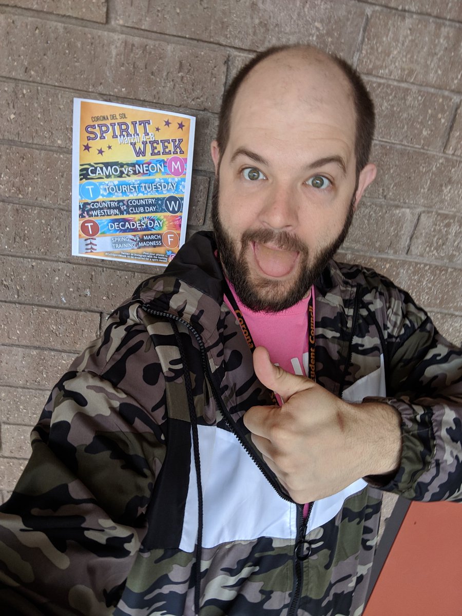 CdSStudco's tweet photo. Show us your School spirit! Post with #CdSSpiritWeek for a chance to win an award at the assembly Friday! https://t.co/hDB3qAi4iM