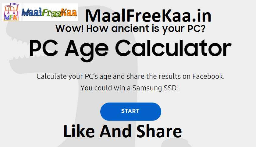 MaalFreeKaa's tweet photo. #ContestAlert Calculate Your #PCAge #Contest #Win #SamsungSSD #PCAgeCalculator #Giveaway #Free
Play Here With PC AGE Contest #MaalFreeKaa
https://t.co/UYVGVIG7Gj https://t.co/7ruqLvmUj5