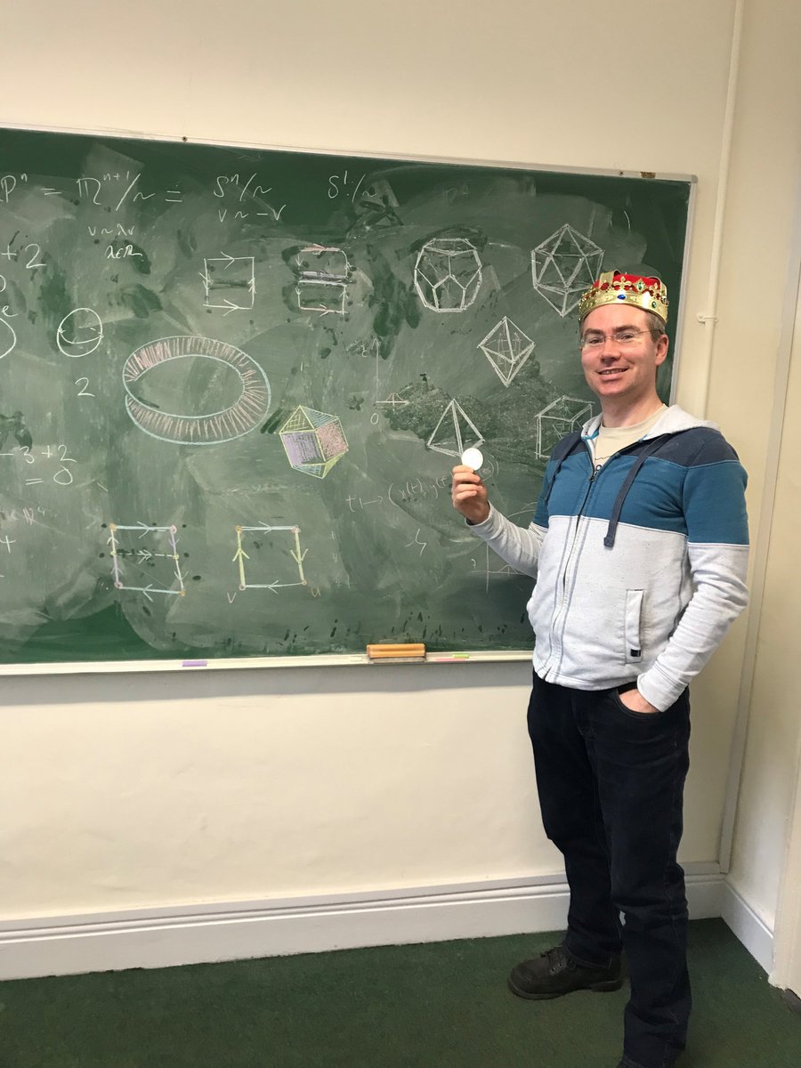 'King of Maths' Mark Walsh received a medal on Saturday in recognition of his service to the Irish Mathematics Association through providing fun filled lectures to #TeamMaths