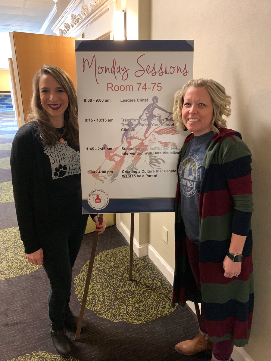 AmandaHambey's tweet photo. I got to present with this awesome leader this morning @MoAESP!!! Thanks @BethEngelhart, you rock!!! #leadersunite #TLIM #MAESP19 https://t.co/RMCT18Zkvw
