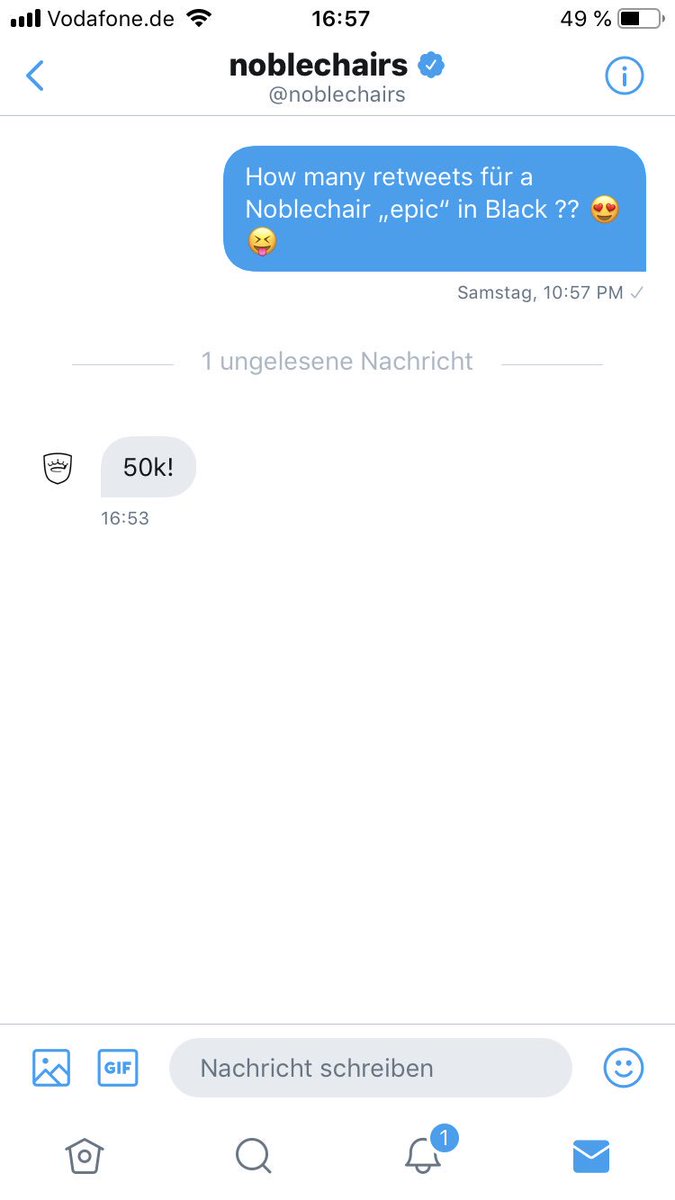 basalter96's tweet photo. So, man kann es ja mal Probieren, ist zwar ein unnahbares Ziel aber man soll ja nicht aufhören zu Träumen 😍 Helft mir bitte und Retweetet 😍 #retweet #StreamAcademy #help #RetwetPlease @mcky_tv @AmarCoDTV @G2ItzzChrizZ @HORICAN_ @HandIOfIBlood @MontanaBlack  @noblechairs @Ninja https://t.co/h23m4h4Xqn