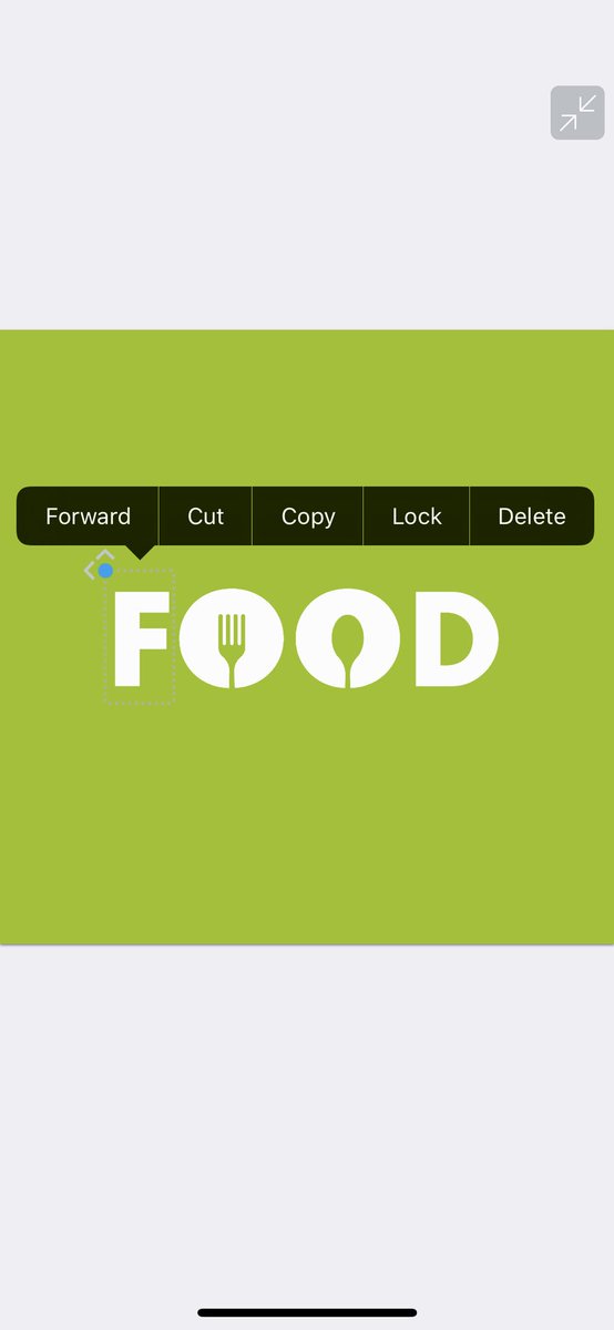 InstaLogoApp's tweet photo. We often receive feature suggestions regarding moving objects forward or backward. This feature can be found in the app since day 1.😊 Maybe it’s a bit hidden, but the tutorial of the app shows it. You just need to long press on any object on the canvas to get this menu.🤩 https://t.co/DrnuBxBMOM