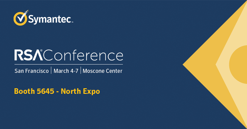 We’re so excited to kick off #RSAC 2019! We’ll be here all week at booth 5645 with demos and plenty of giveaways. Come say 👋. symc.ly/2XGdS5o