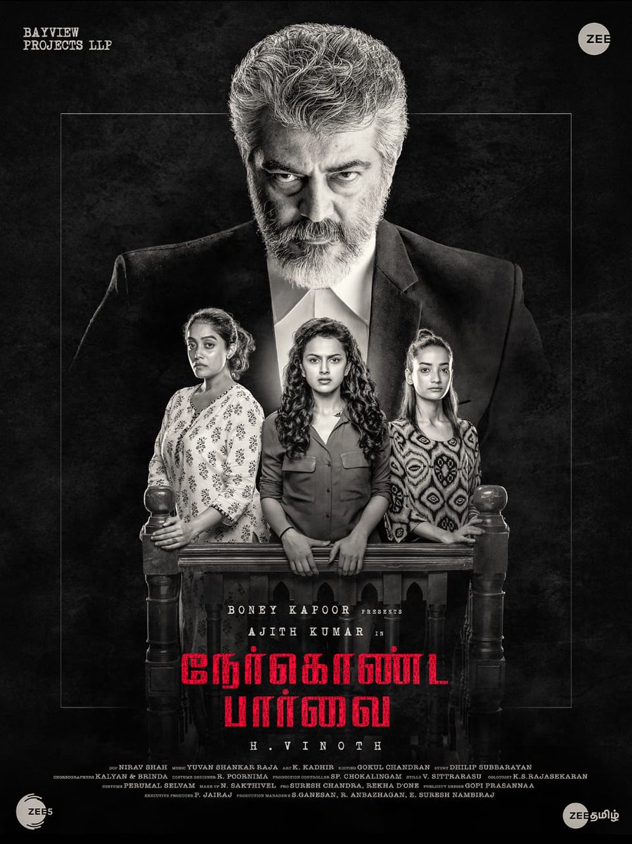 cinemapayyan's tweet photo. And that's called #NERKONDAPAARVAI from now on. 

The devil's advocate is ready for showing some light on the truth 🔥

#Thala and team 👍

Big one for #Hvinoth 

@thisisysr is coming https://t.co/AaLEqrsneN