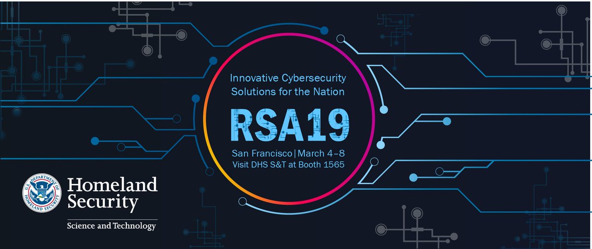 dhsscitech's tweet image. #Cyber experts: Check out S&amp;amp;T&apos;s latest blog w/ details on 3 new upcoming events, including our own #SciTechShowcase. At these events we want to hear about your #tech solutions to help us keep pace with evolving threats. Details: go.usa.gov/xEVgS #RSAC #IWCE2019