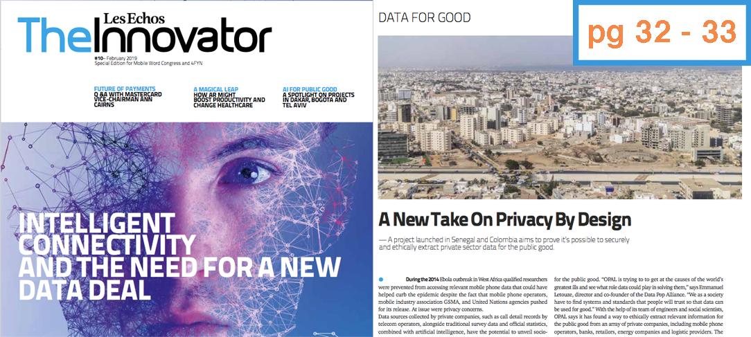 ProjectOpal's tweet image. Read our feature in the February edition of @theinnovator @LesEchos -  page 32-33 - &quot;A New Take On Privacy By Design&quot;

➡️ bit.ly/OPAL-LE