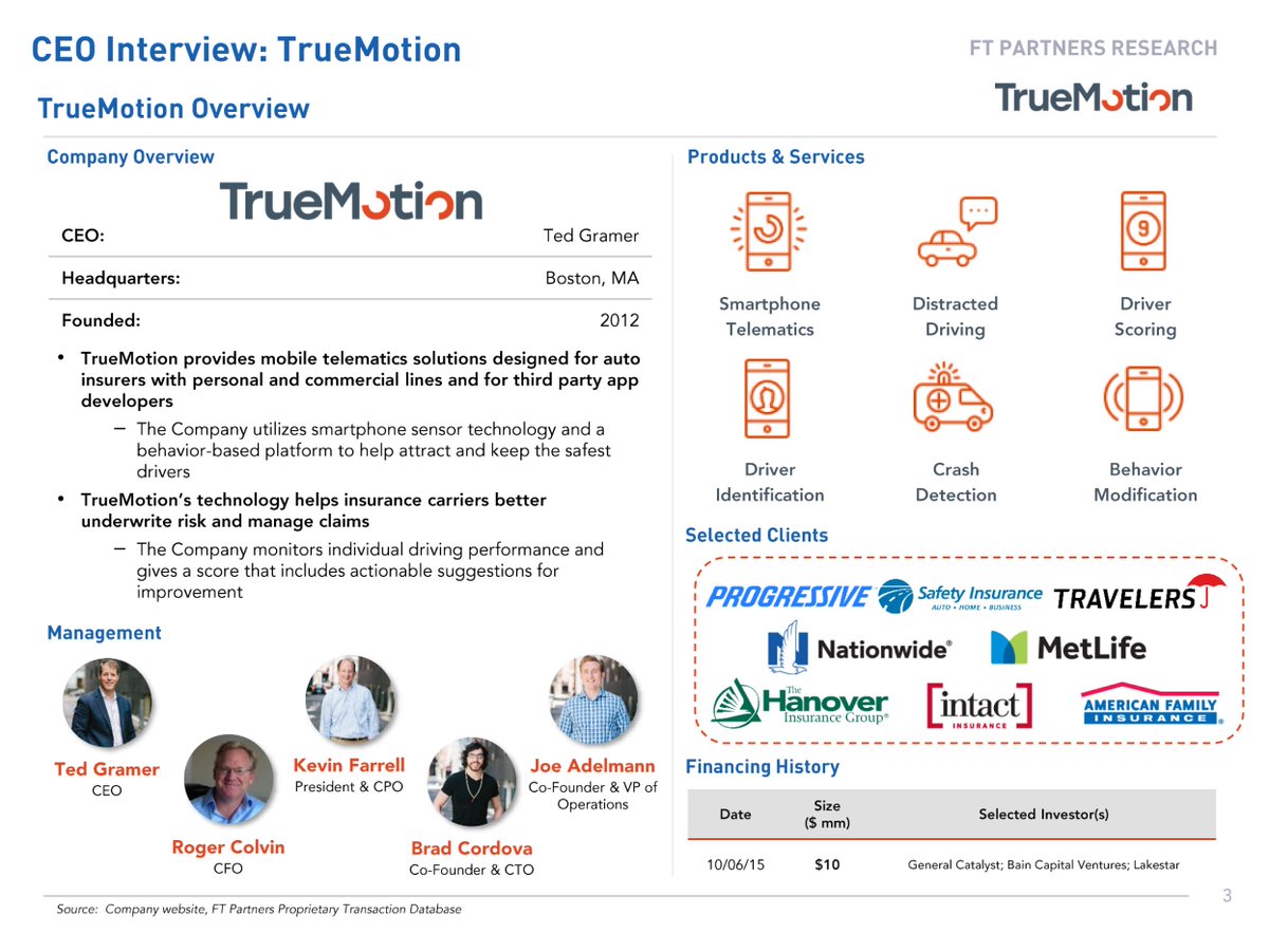 Check out our interview with <a href="/goTrueMotion/">TrueMotion</a> CEO Ted Gramer -- great insights into the evolution of the insurance telematics market and the journey of one of the leaders in the field: bit.ly/2S0Mksj