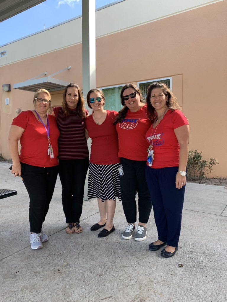 Just a few of the #TeamHagen teachers who are #RedForEd. Please #FundPublicEducation 
#FundOurFutureFL 
#OneTeamOneDream #RoadRunnerSrule #MakeItSuperPBC