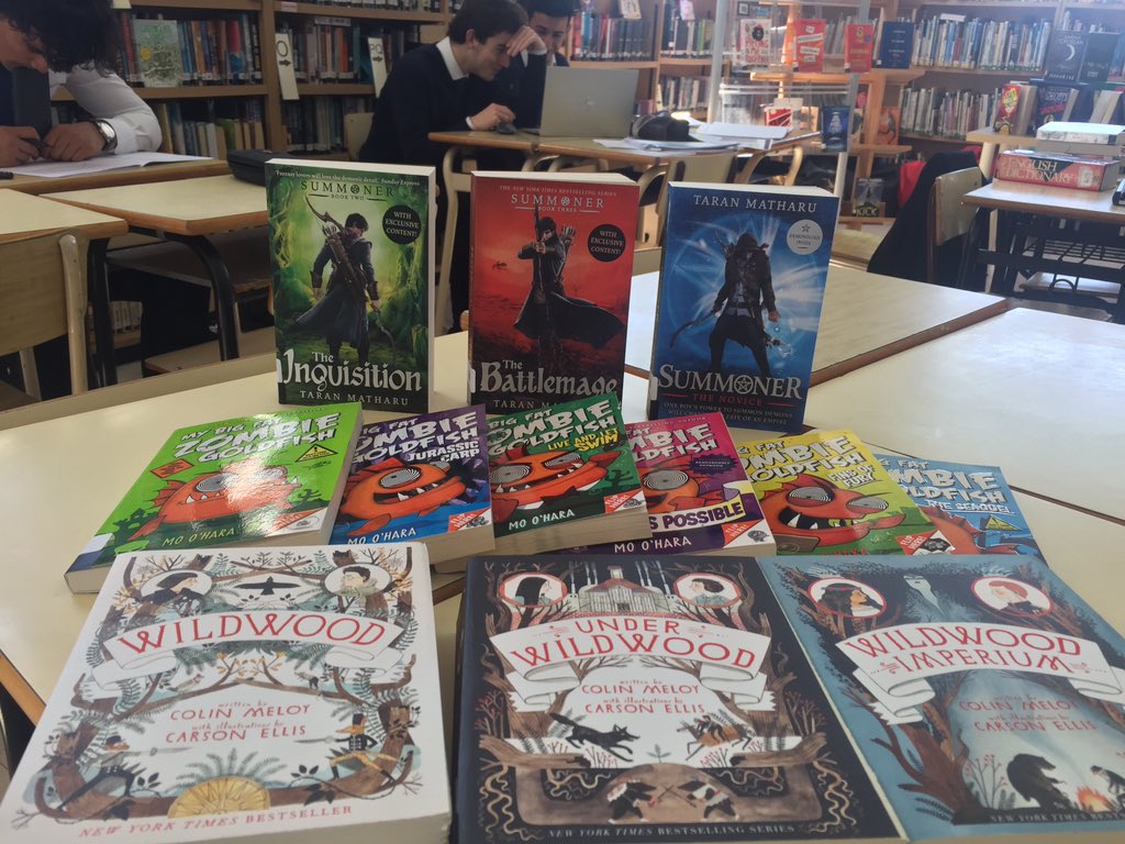 eiclibrary's tweet photo. More new arrivals in the library! Some awesome series for our World Book Day! @EnglishEIC @WorldBookDayUK @EicPrimary https://t.co/W42KL06zW2
