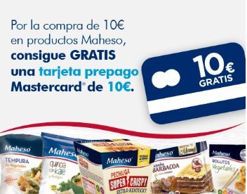 cajonlocuras's tweet photo. COMPRA 10€ EN PRODUCTOS MAHESO Y CONSIGUE GRATIS UNA TARJETA MASTERCARD DE 10€ https://t.co/WZepYNQi0A https://t.co/TNAiihf7an