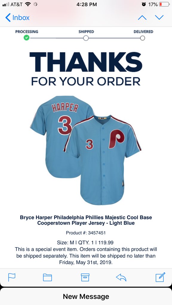 powder blue bryce harper jersey