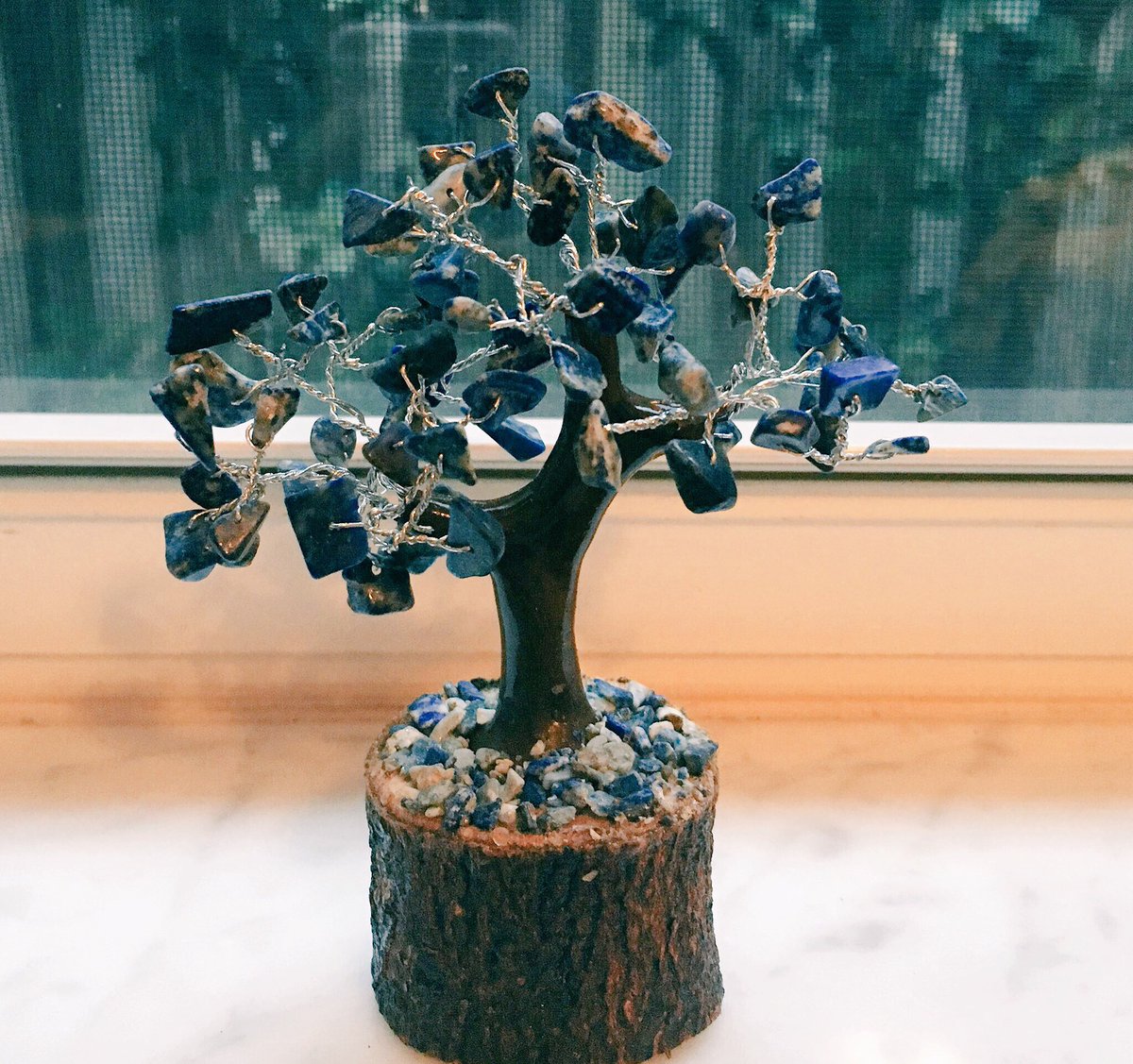 GeneralGypsys's tweet photo. Prosperity trees available for purchase, 100% handmade with genuine crystals!

1. Lapis Lazuli (small)
2. Red Agate (small)
3. Chakra Multi (large)
4. Carnelian (large)

Send me a message for healing properties, or purchase. https://t.co/p2NVcMgoUJ