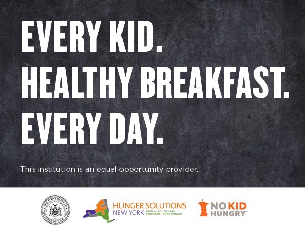 We’re celebrating #SchoolBreakfastNY this week because our school knows morning nutrition is a great way to start the school day! #NSBW19