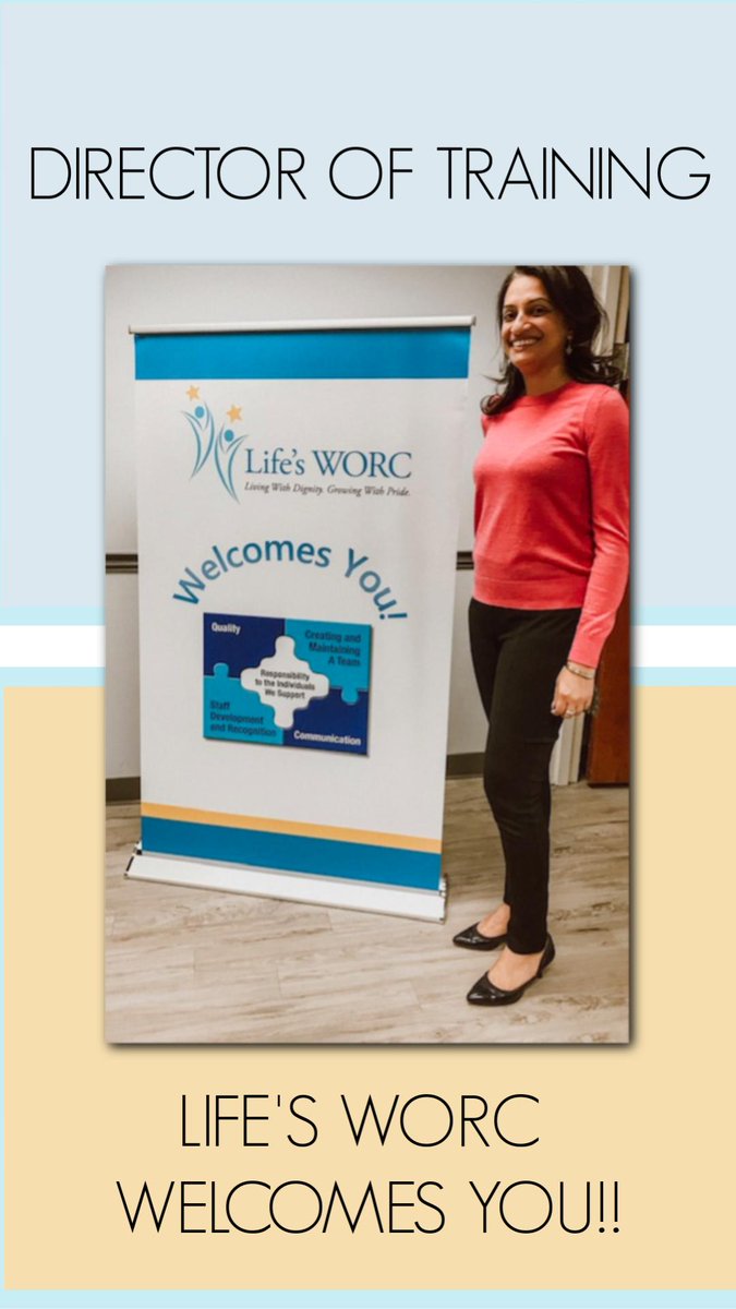 NixieEstrada's tweet photo. Welcome our new Director of Training!! 
Want a career with Life's WORC? Visit us at https://t.co/GApbHWmfbi https://t.co/WAuORHO53D