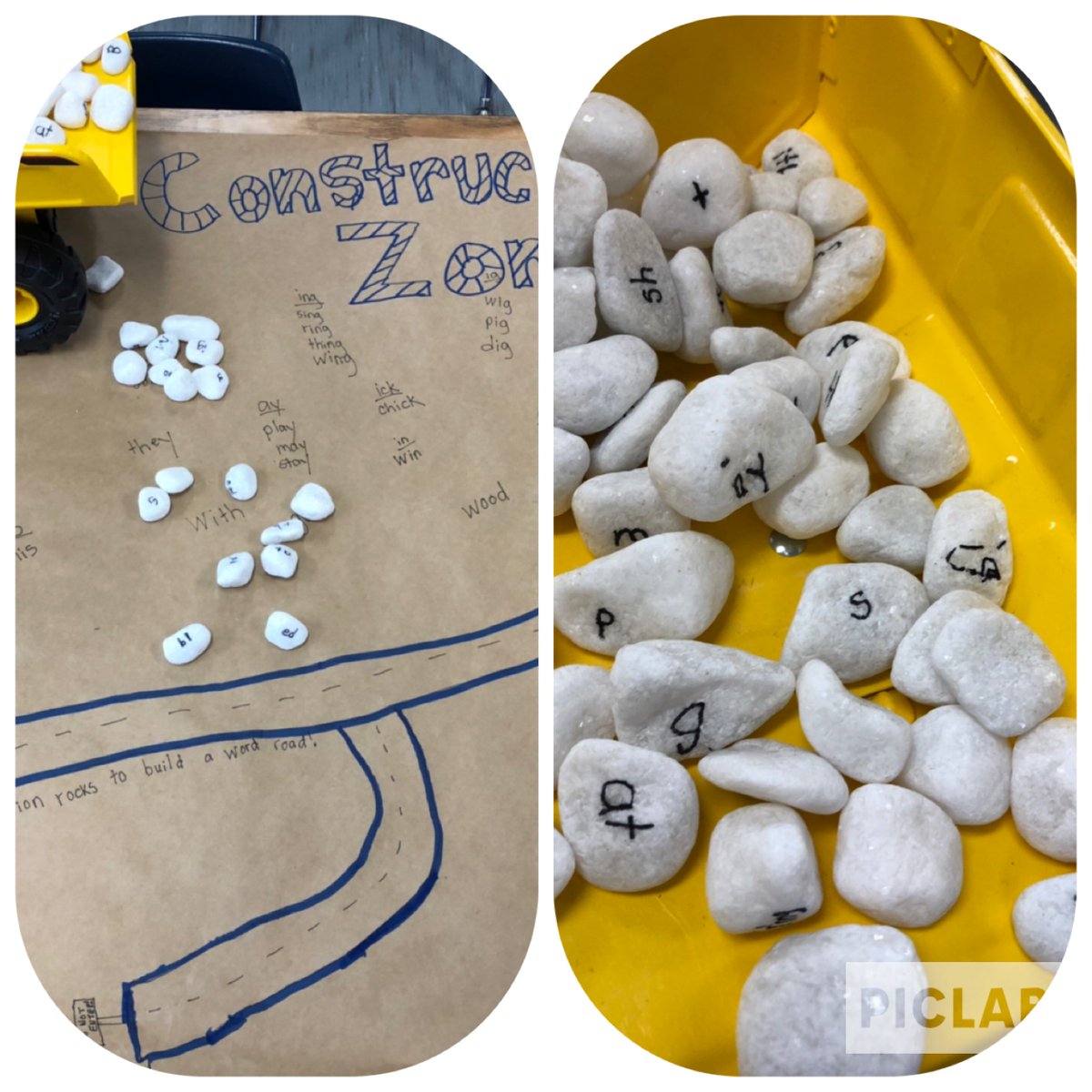 Building roads with words made of blends and word families was hard work! We definitely needed our Tonka dump truck to complete construction! <a href="/AbingdonGIFT/">Abingdon APS</a> <a href="/AbingdonPTA/">Abingdon PTA</a>