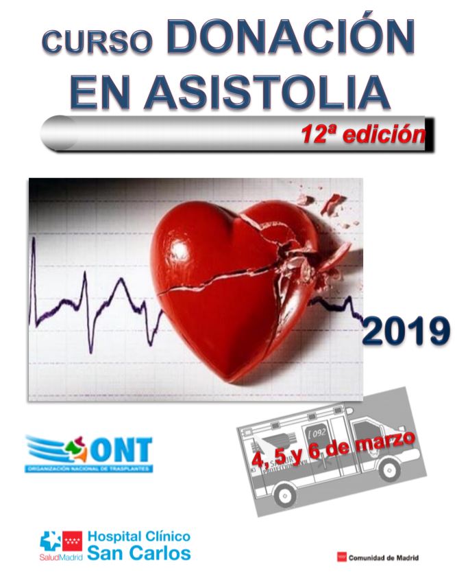 ONT_esp's tweet photo. 🗓️ Hoy da comienzo en el Hospital Clínico San Carlos, el curso "Donanación en asistolia" en su XII edición. Este tipo de donación es una de las principales vías de expansión de la donación de órganos. #ONTInforma https://t.co/4XhbsSv180