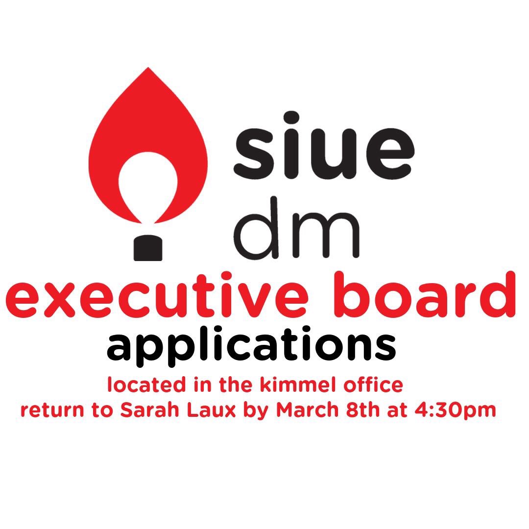 SIUEDM's tweet photo. REMINDER: apps are due this Friday!! The application is simple, short and easy! ♥️ Be a part of creating SIUEDM2020 https://t.co/mjESOOIkBM