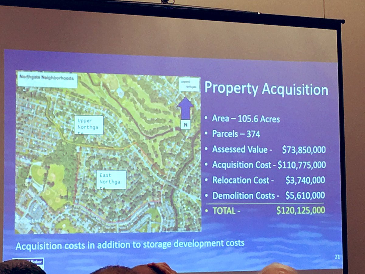 wetlandswatchVA's tweet photo. Hereโs a sobering look at acquisition costs for a mitigation project across two neighborhoods in VA Beach. Costs and TIME of acquisition transactions ruled this option out. #VFMA #VAWaterConference2019 #VLWA https://t.co/QEolYS8dnx