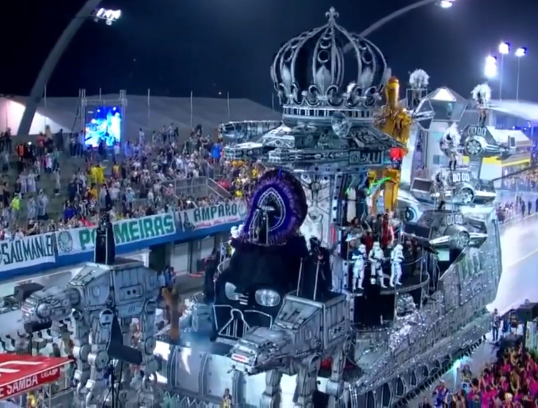 KartaBeskar's tweet photo. Even on Mando Monday we've got to give props for something as spectacular as the 501st Divisão Brasil's 2019 Carnival float.  Great job guys! https://t.co/CHArRRSfy6