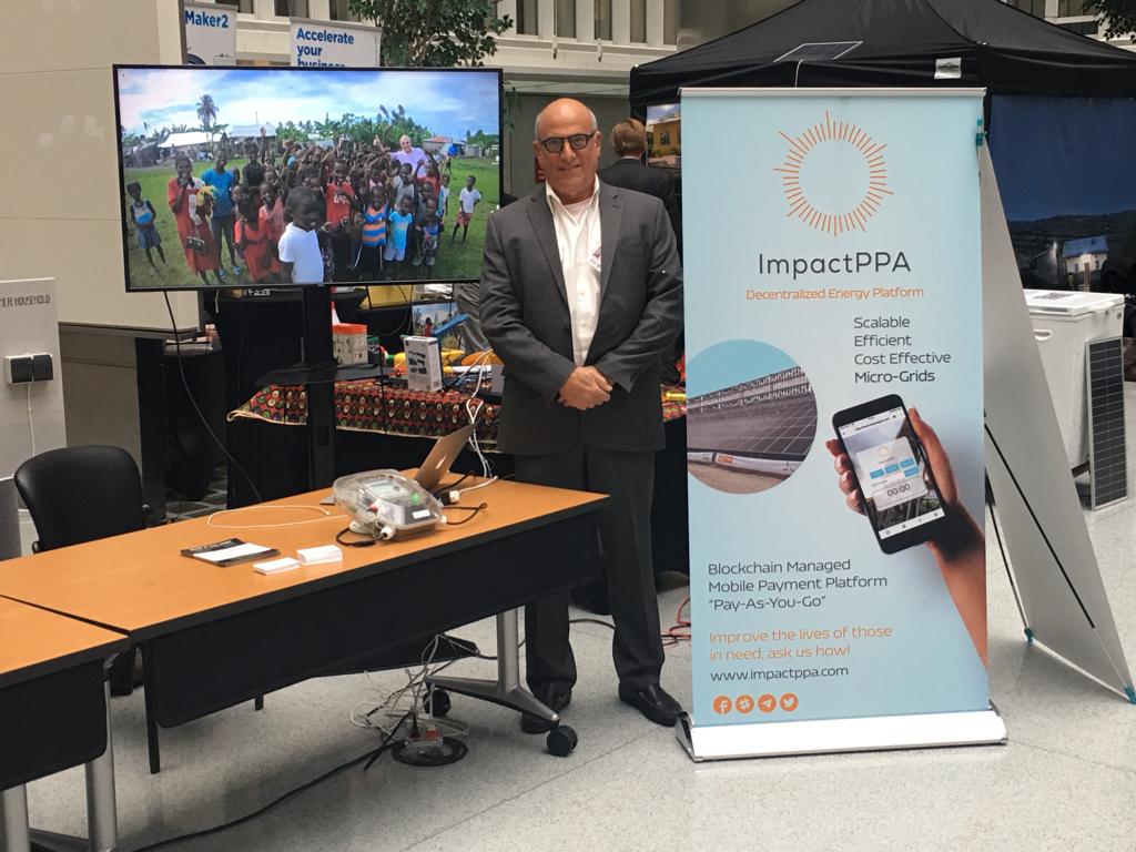 ImpactPPA's tweet photo. We are excited to be the sole US company invited to represent Blockchain in #renewables at the @WorldBank’s 2019 Energy Week! We are presenting our mobile pre-pay technology to Energy Task Team Leaders from around the globe as the solution to their #RenewableEnergy needs 🌎🍃🙌 https://t.co/QXLIsTj2VP