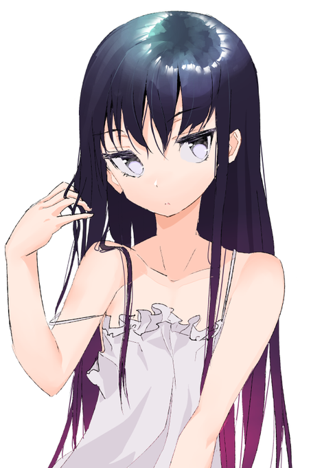 >目つきの悪いロングヘアー幼女
youjo 