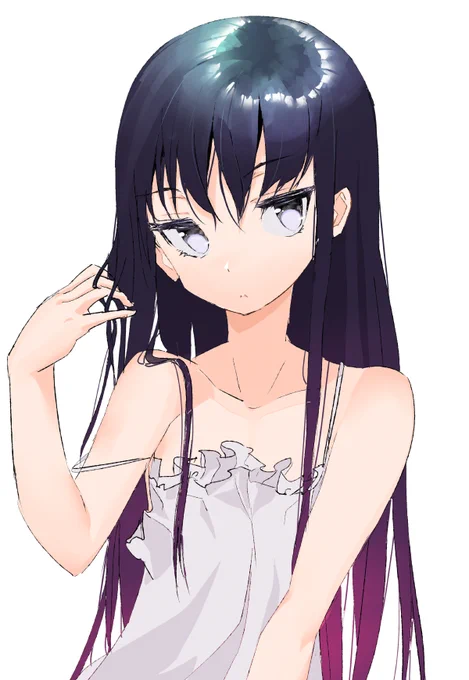 >目つきの悪いロングヘアー幼女
youjo 