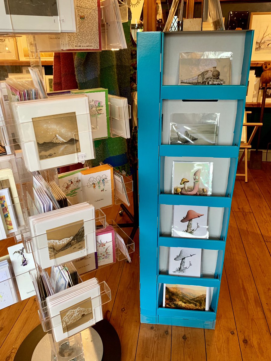 CottageClematis's tweet photo. Very pleased to have artwork by this young artist from Exmoor (currently in his final year at Falmouth Uni) on display in our Gift Shop &amp; Gallery as well as in @PeriwinkleCott1 Tea Rooms. Follow @SJGillustrations on @instagram to see more by Seb Gibbs. #youngartist #Talented https://t.co/JMFTBoClyW