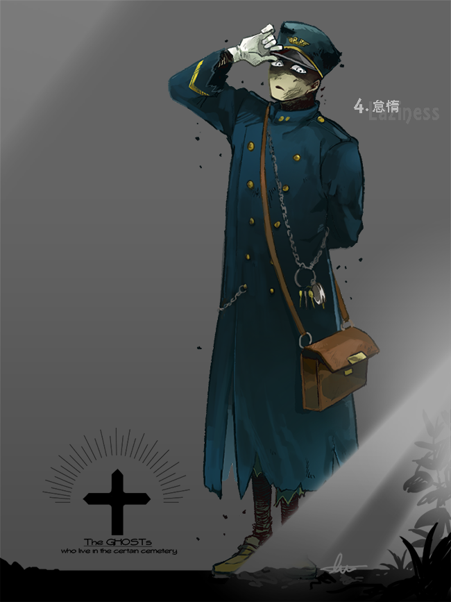 #誰のキャラデザだゲーム
👻テーマは「とある墓地のゴーストたち」
👻モチーフは「7つの大罪」
素敵な企画に参加させて頂きました!この8人のキャラクターの中から私のキャラデザだと思うものにアンケートでチェックしてみてください～!答えは3/8(金)に一斉公開～! #The_ghosts 