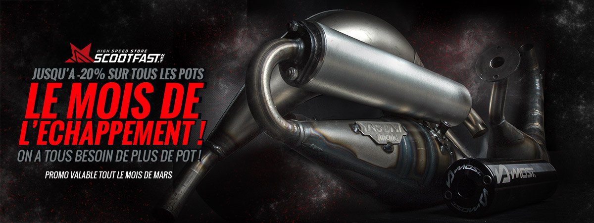 ☆★ Bonne nouvelle, car le mois de mars est le mois du pot d'échappement chez ScootFast ! Jusqu'à 20% de discount sur certaines marques !!!! Faut pas hésiter !!! 👉🏽 scootfast.net/catalogsearch/…
#scootfast