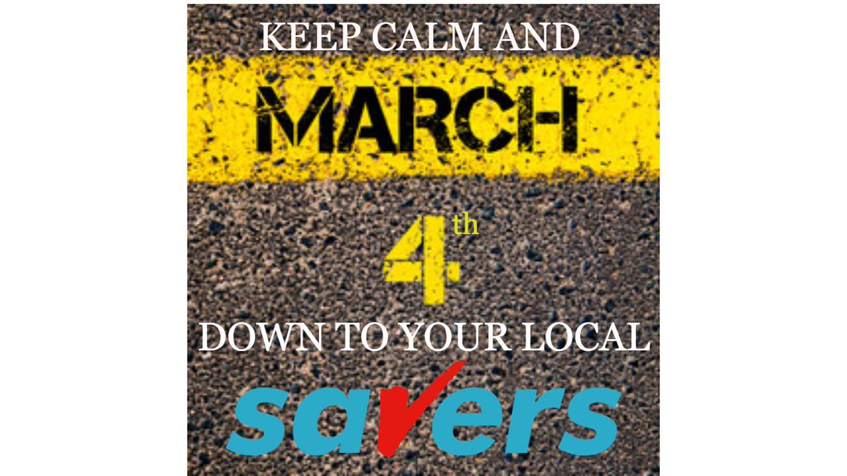 It's March forth so why dont you March on down to one of our Savers store!! #marchforth #Savers #retail #treatyourself
