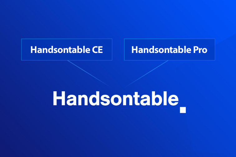 Handsontable tweet media