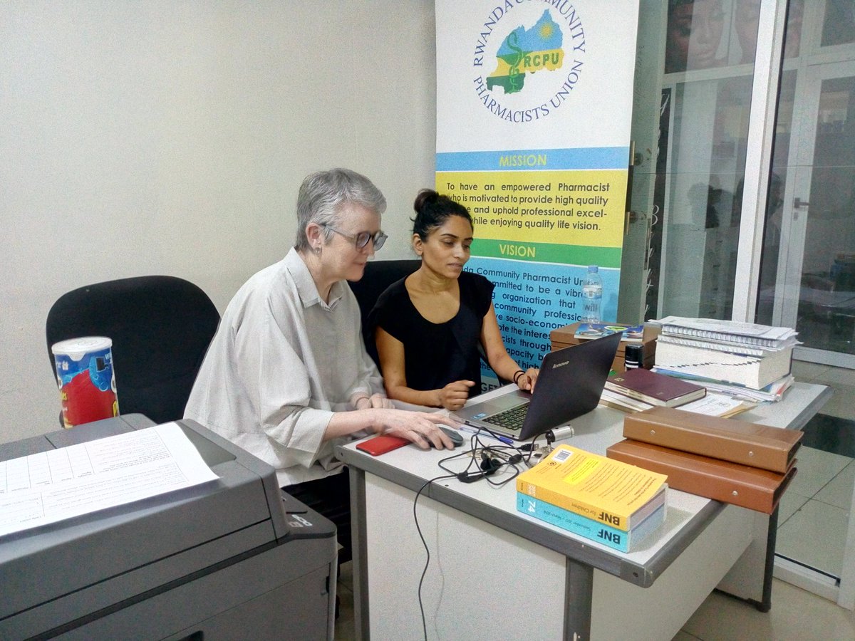 HaFlandrie's tweet photo. Today @ManjulaHalai &amp; @typowalker from University of Reading and @DesignScienceUK Visited @RwandaCPU Office at #Kigali, our discussion focused on the project RCPU has to set up a pharmacy Library to straighten the capacity building and tackle #AMR as well @CW_Pharmacists @rpharms https://t.co/qko0WXFijm