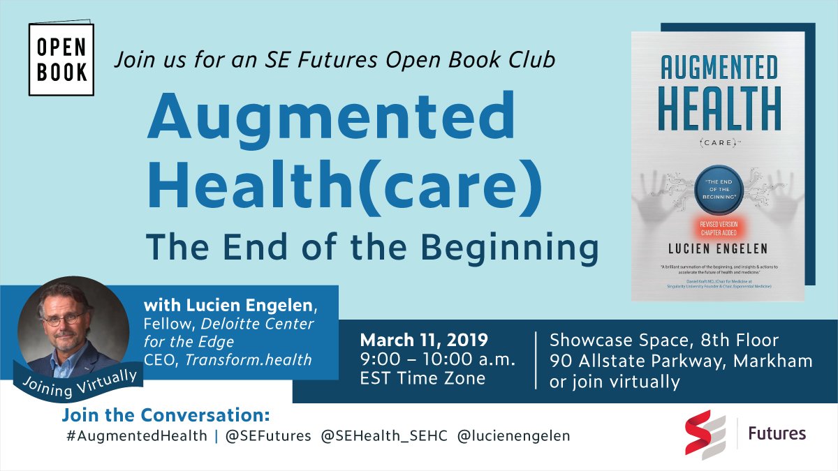 SEFutures's tweet photo. Don’t forget to sign up for our next @SEFutures open book club with @lucienengelen at https://t.co/7sGrwIhsOa #AugmentedHealth https://t.co/L9vA2fYcpC