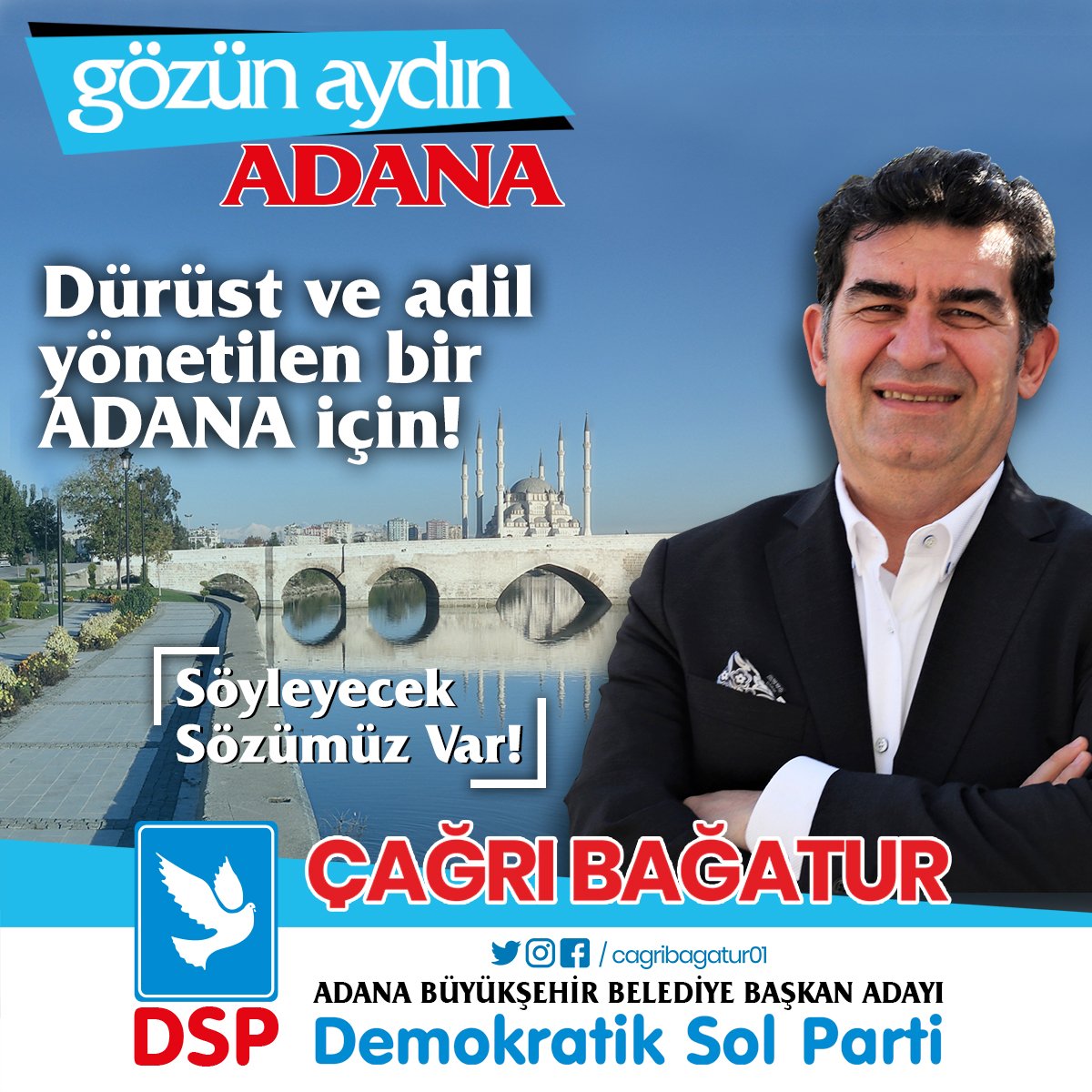 cagribagatur01's tweet photo. "Dürüst olmak esastır.” diyerek Adana için yola çıkıyoruz.
#bagaturefsanesi #bagaturefsanesidevamediyor #adana #adanabld #adababüyükşehirbelediyesi #dsp #söyleyeceksözümvar #cagribagatur #bagatur #iloveadana #başkan #efsanebaşkan #egebagatur #secim2019 https://t.co/ohYPXAvRxL