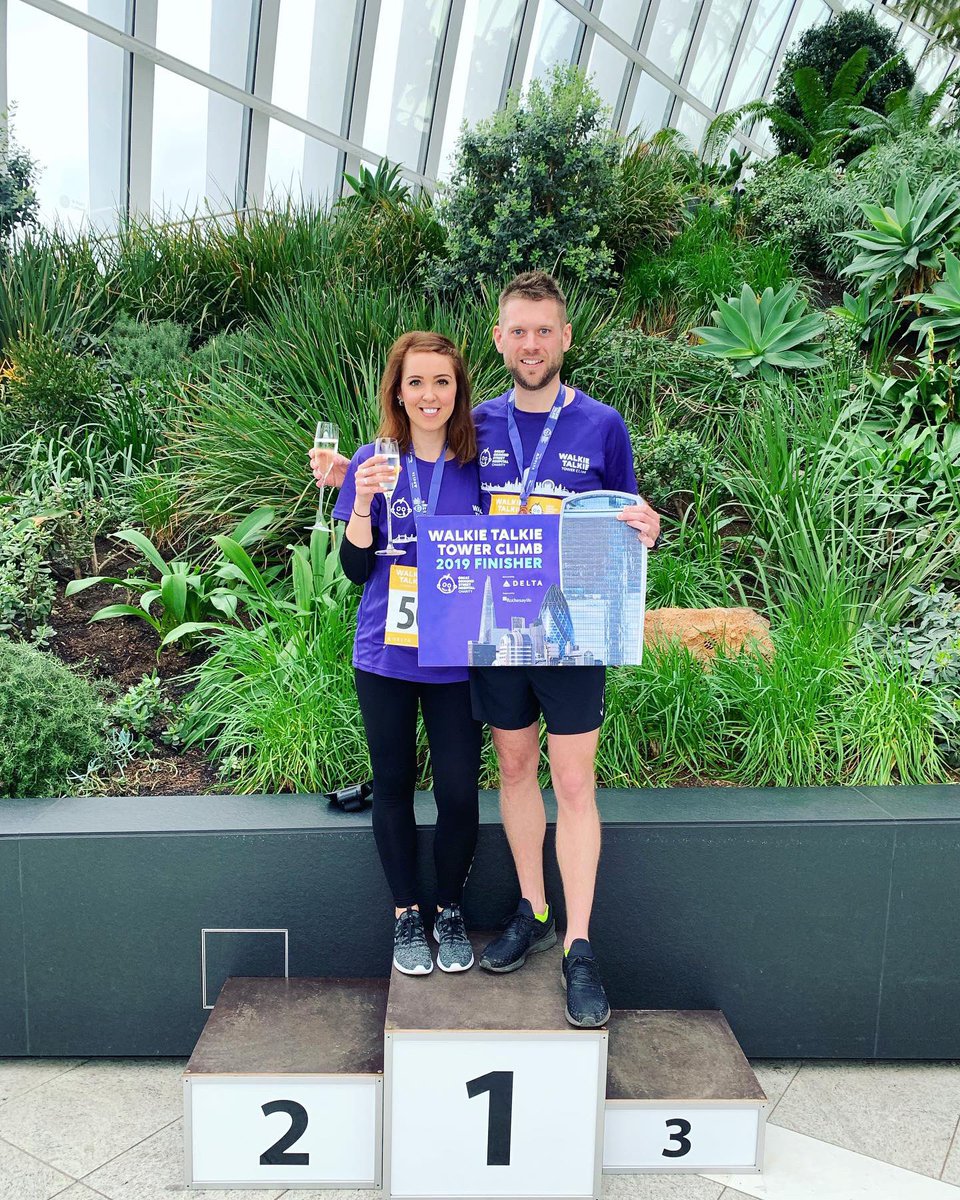 lauraplane88's tweet photo. Walkie Talkie Tower Climb for @GOSHCharity on Saturday! 828 steps over 36 floors 💜🌴🏃🏼‍♀️🏃🏻‍♂️ #GOSHtowerclimb https://t.co/usXyRLAO3L