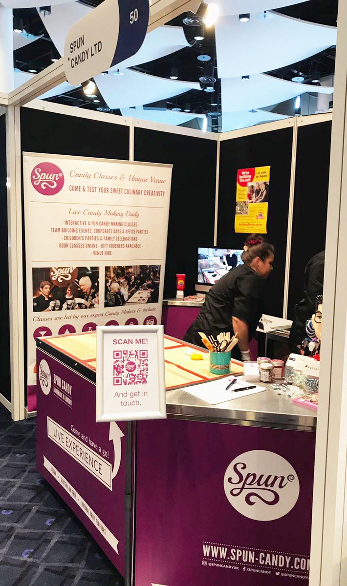 SpunCandyUK's tweet photo. Visit us at @SmmexEvent today (Stand 50) @wembleystadium for a sweet treat after lunch & sample some of our famously delicious handmade candy! π¬π¬π¬
#smmex #merchandise https://t.co/ke36ttpRxW