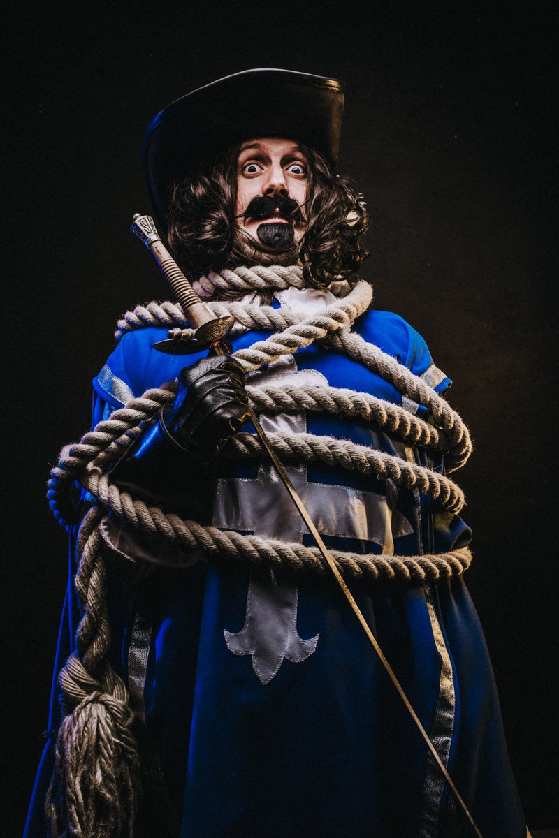 BarbicanTheatre's tweet photo. Still chuckling after @LeNavetBete Dracula: The Bloody Truth @TRPlymouth last night? (we are!) We're excited to bring their brand new show The Three Musketeers to @PlymAthenaeum this summer - your only chance to see it in Plymouth! Info/tickets https://t.co/1NeOjnkM1u ⚔️🥖🍷🐎 https://t.co/ZCNDFL5Xg9