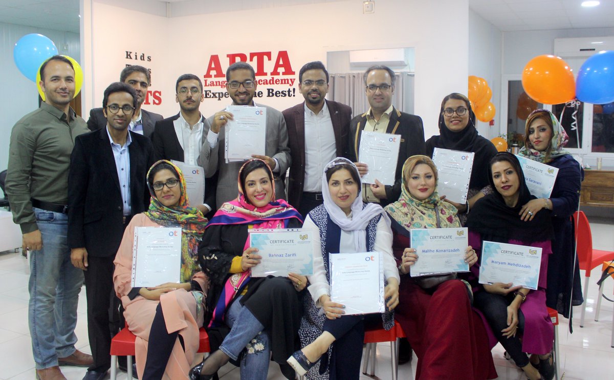 oxfordtefl's tweet photo. Congratulations to these #teachers in Iran who have completed the workshop series with #TrinityDipTESOL graduate Farid Bashiri in collaboration with Oxford TEFL! #teachertraining #teach #teachEnglish https://t.co/FYj2nY4GnH