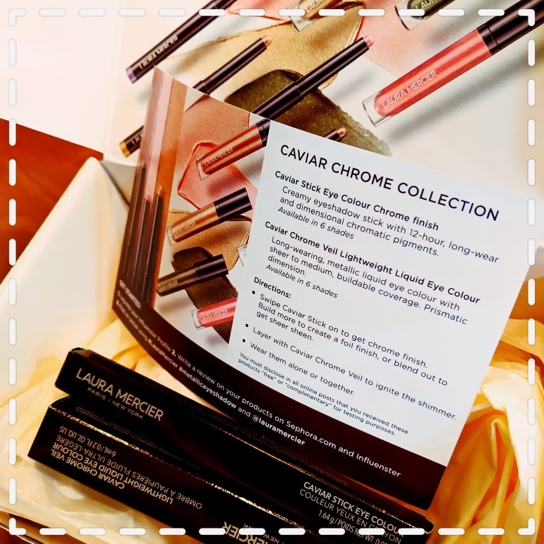 wizzywass's tweet image. Just received my complimentary #LauraMercier Caviar Chrome VoxBox from #Influenster! Can't wait to get my shimmer on! #metalliceyeshadow #ad