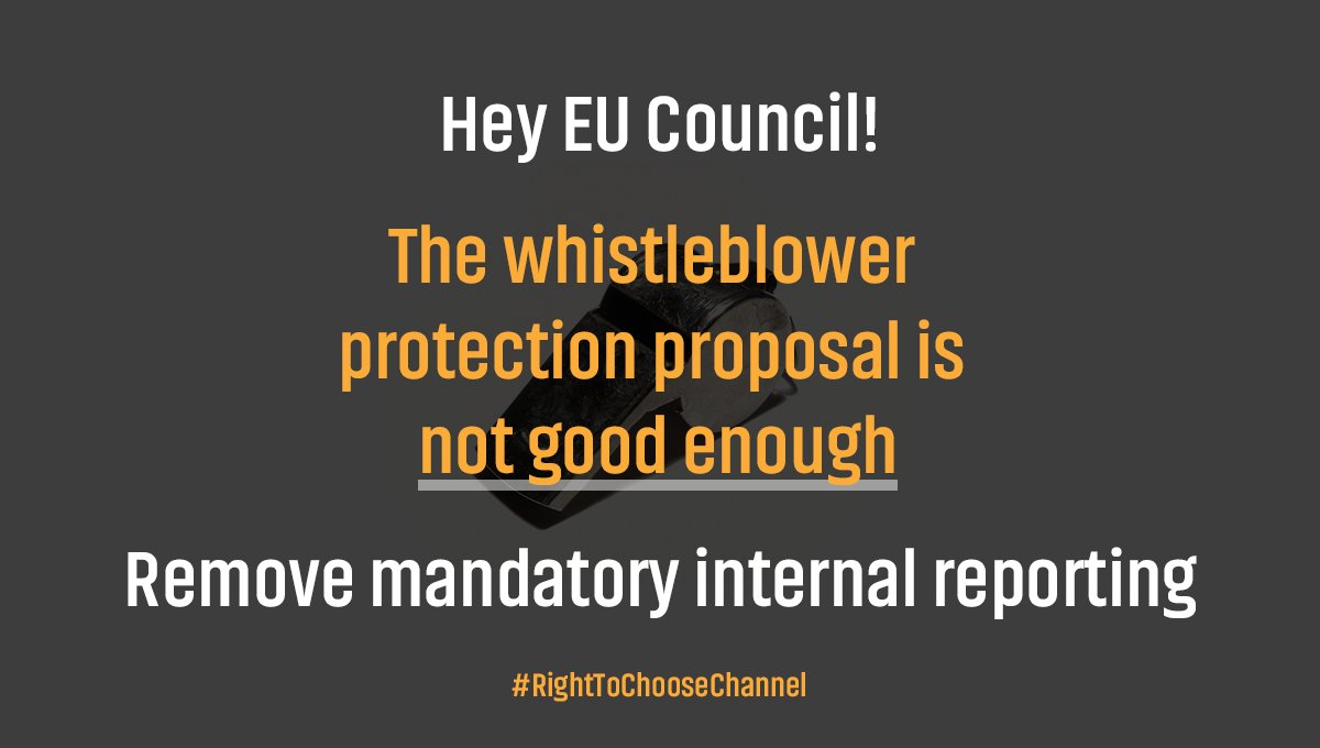 X_net_'s tweet photo. #Whistleblowers La UE tiene la responsabilidad legal de adoptar una #DirectivaAlertadores que proteja la elección voluntaria de canales para quienes revelan irregularidades. Es necesario #RightToChooseChannel: Carta Xnet+ otras 74 orgs https://t.co/xEYV3Acxmu https://t.co/xkx6JAARc2