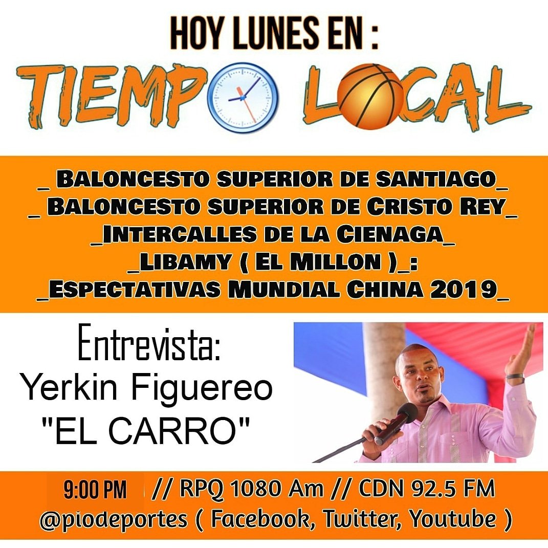 adiccionbasket's tweet photo. Hoy a las 9:00 pm por @piodeportes / @CDNRadio / @rpq1080am dará inicio el espacio exclusivo del baloncesto local #dominicano... Esperamos el #ApoyoMasivo de toda la fanáticada del baloncesto. @jahadyhenriquez @ManuelAcevedoD @JLMontilla @fgeraldino @FBretonRivas https://t.co/k48hON1KUn