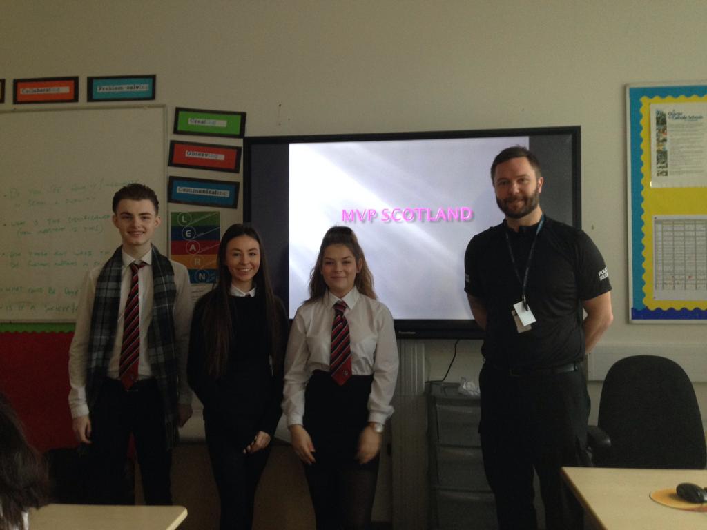 StJoAcadMVP's tweet photo. Our first MVP session with S1 today was a huge success

@EACHWBteam @AyrshireEPolice 
#makeadifference https://t.co/osCIP9octo