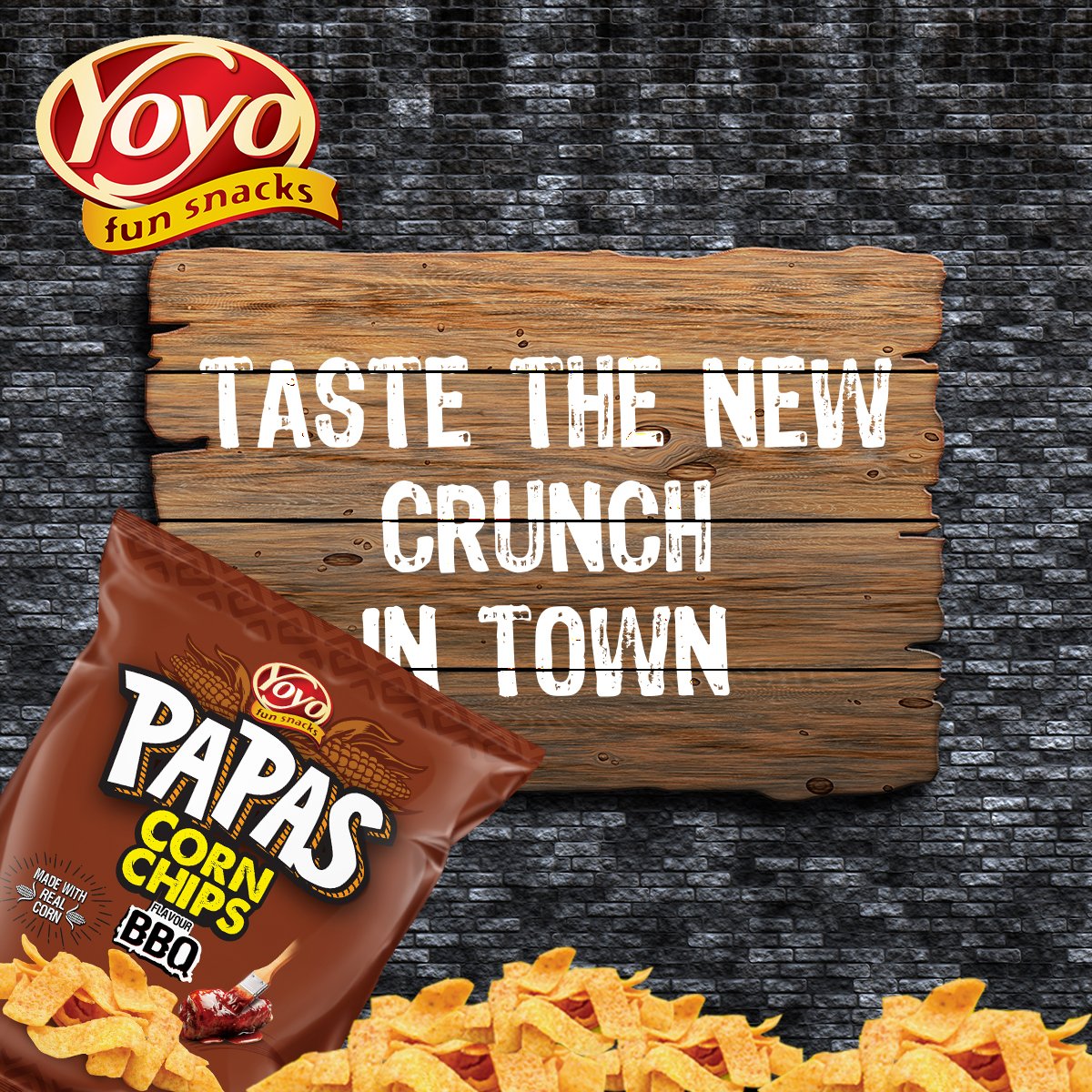 The flavour doesn't end when the packet does. #YoyoFunSnacks #newcrunch #PAPAS