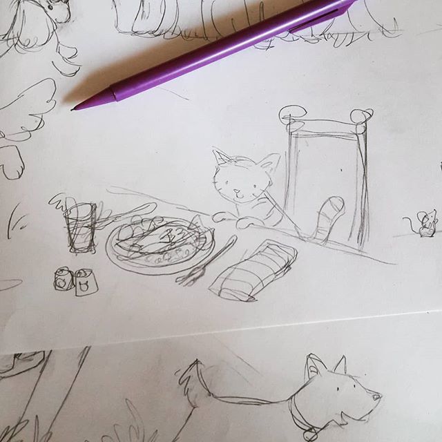 rachel_benge's tweet photo. Did someone say time for lunch?

#cat #illustration #illustratorsoninstagram #catsofinstagram #doodle #sketch #kidlitart #kidlit #kidsbooks #art #artistmama #childrensbookillustration  #picturebookillustration #picturebooks #pencildrawing #lunchtime #fis… https://t.co/ftILHbDFjG https://t.co/zgoU0H8lQK