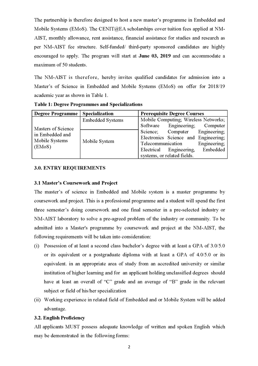 NM_AIST's tweet photo. Deal done! Now apply for  Msc. @Embedded_and_Mobile_Systems at @NM_AIST , https://t.co/fHhVhV8EmA &amp; https://t.co/L0GsQ4EFfw, @EaCenit @giz_gmbh, @UniOldenburg, @UdsmAlumni, @UTAB_BYUMBA, @jumuiya, @DLR_en @wisefuturestz @Createstz @DAAD_Germany, https://t.co/VUG7j9RvHP
