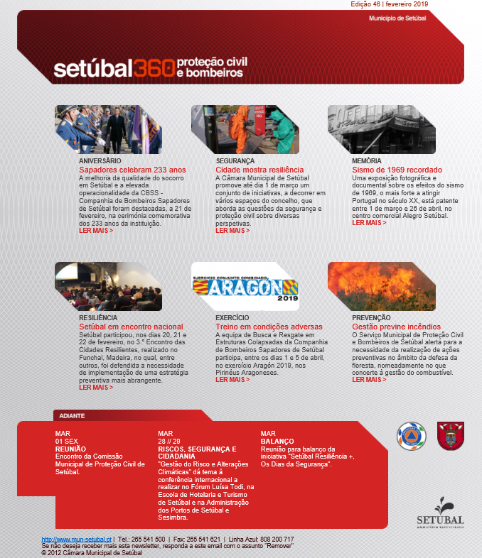 SetubalSos's tweet photo. #STB360PROCIV -  Já se encontra disponível a edição de fevereiro! 📰https://t.co/GDRpSbTPV7  🗞️Destaque para a 1.ª Edição da iniciativa "Setúbal Resiliência +, Os dias da segurança" #SetúbalResiliência➕👉 https://t.co/6V2ByBtxYj https://t.co/tJ5TIc1jhn