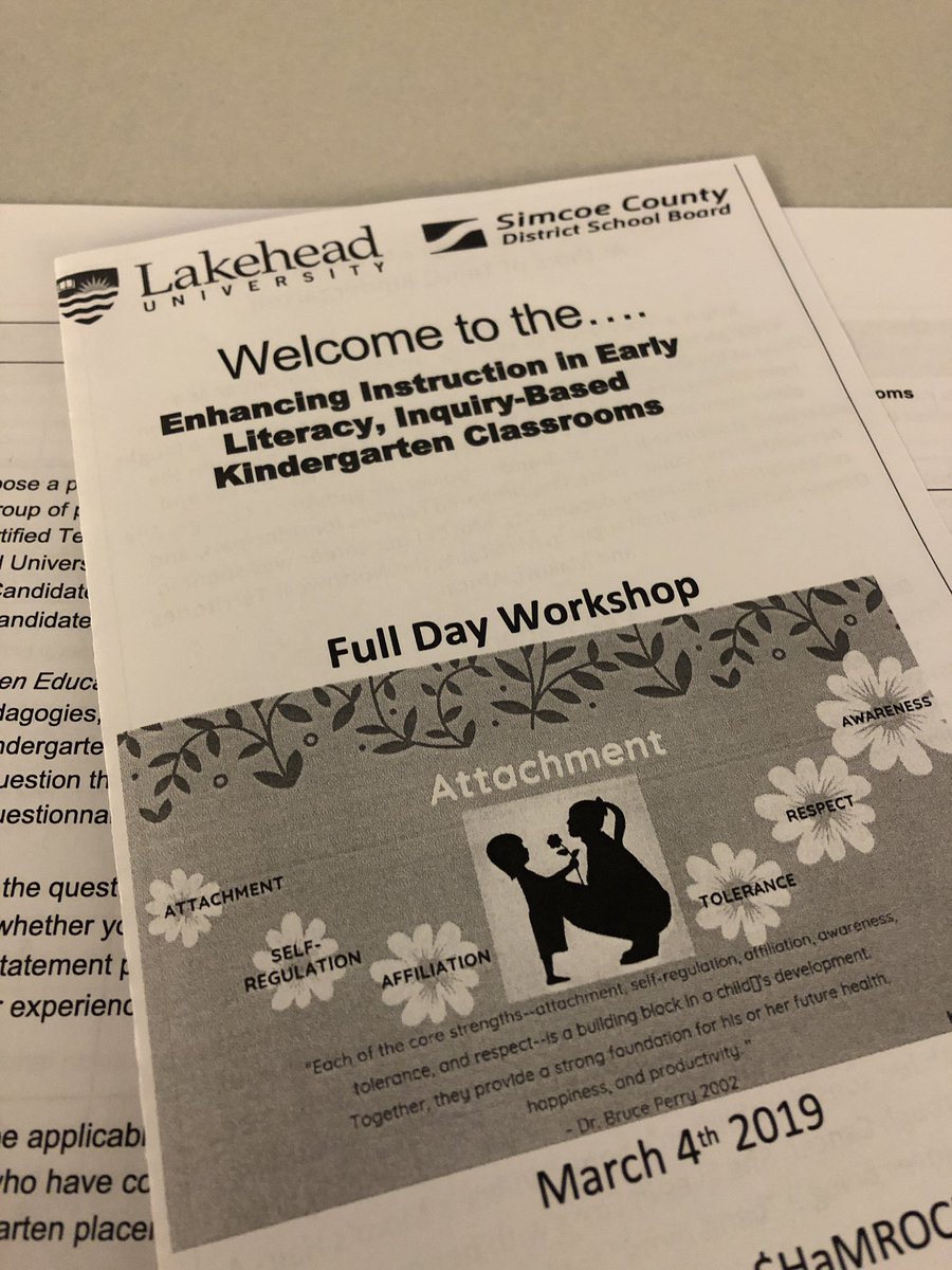 Thrilled to have the opportunity to participate in this workshop: Enhancing Instruction in Early Literacy, Inquiry-Based Kindergarten Classrooms💡🧩 #luosocial #scdsbey